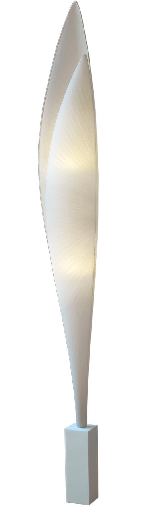 Envol lampadaire en double aile de papier japonais. Céline Wright. 