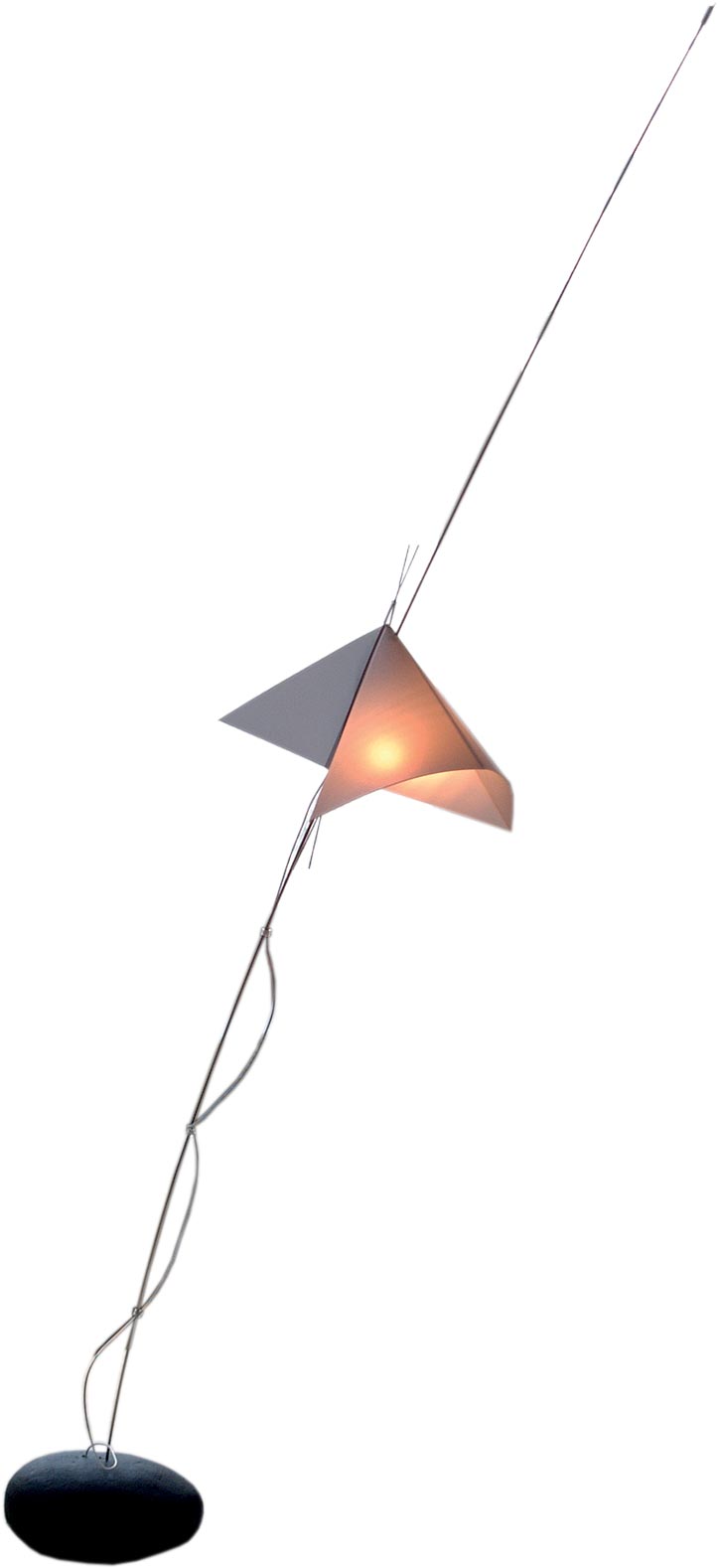 Lampe de bureau cerf-volant origami. Céline Wright. 