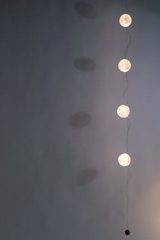 Pendant in Japanese paper balls Moons. Céline Wright. Pendant in Japanese paper balls Moons. Céline Wright.