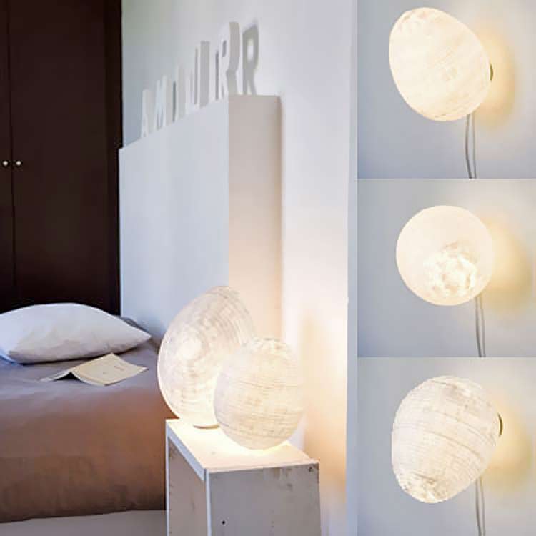 Tamago wall lamp medium model. Céline Wright. 