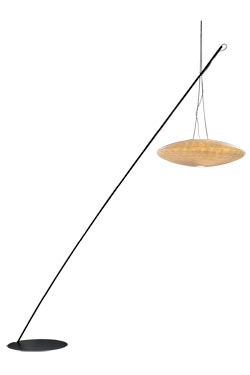 Zen lampadaire déportée papier japonais. Céline Wright. 