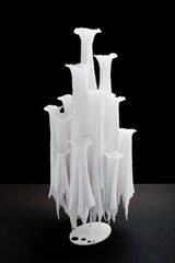 Petit lampadaire en papier blanc Alléluia. Charlot&Cie. Petit lampadaire en papier blanc Alléluia. Charlot&Cie.