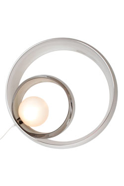 Alliance lampe de table métallisée. Concept Verre. 