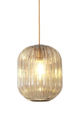 Hammam suspension lampion en verre or. Concept Verre. 