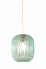Hammam suspension lampion verre bullé vert. Concept Verre. Hammam suspension lampion verre bullé vert. Concept Verre.