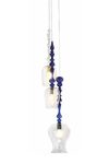 Harem suspension bleue et blanche 3 lumières. Concept Verre. 