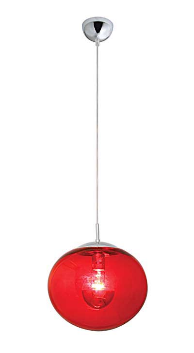 Boule Suspension Suspension Boule En Verre En Rouge CBsQxhrtd