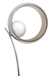 Okio lampe de table arc verrerie métallisée. Concept Verre. 