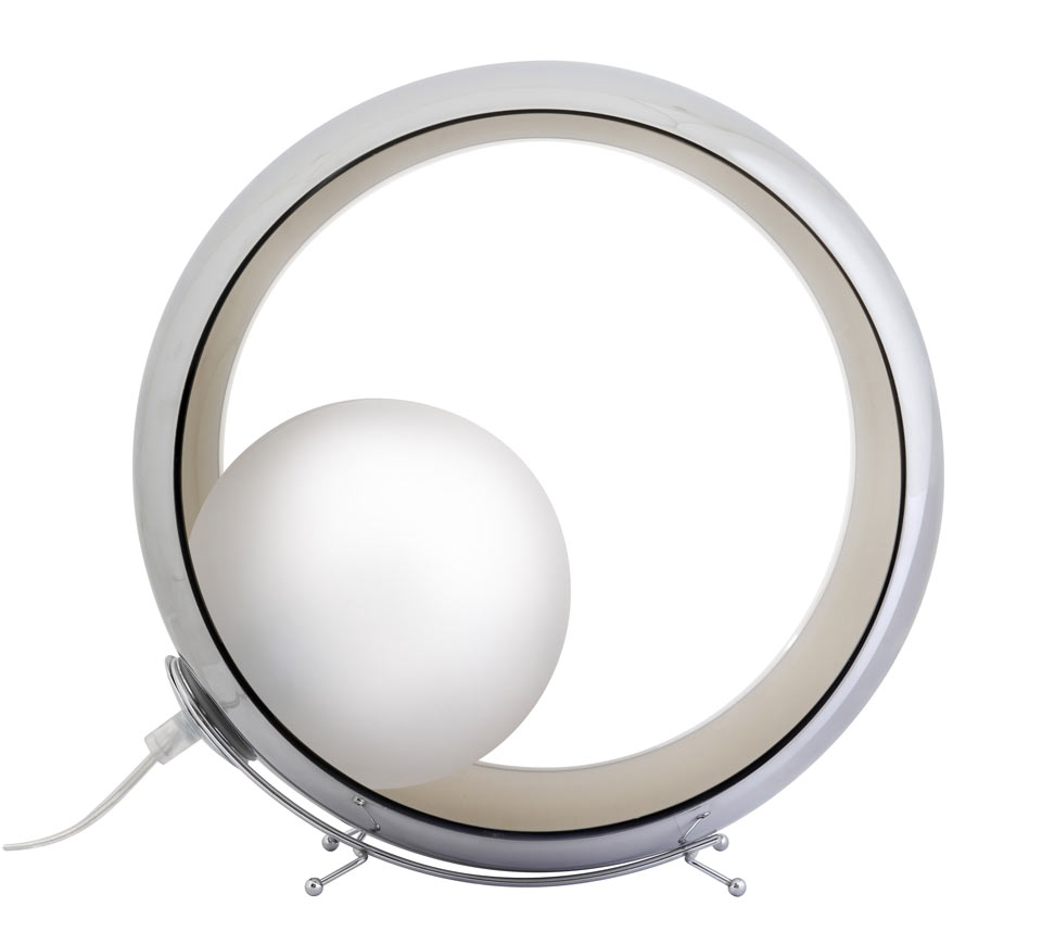 Okio Small lampe de table verrerie métallisée. Concept Verre. 