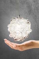 Nebula irregular sphere pendant. Concept Verre. Nebula irregular sphere pendant. Concept Verre.