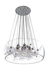 Résonnance suspension 10 boules et 4 ampoules. Concept Verre. Résonnance suspension 10 boules et 4 ampoules. Concept Verre.
