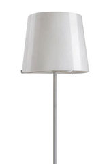 Single White lampadaire blanc avec verrerie blanche. Concept Verre. Single White lampadaire blanc avec verrerie blanche. Concept Verre.