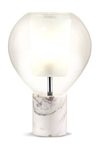 Circé white marble table lamp. Concept Verre. 
