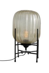 Hammam lantern table lamp in gold glass. Concept Verre. 