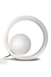 Okio white triplex glass table lamp. Concept Verre. 