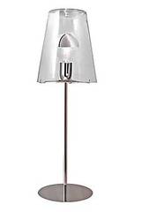 Single transparent glass table lamp. Concept Verre. Single transparent glass table lamp. Concept Verre.