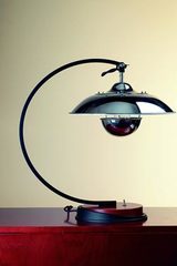 1930s style desk lamp in chrome-plated aluminum