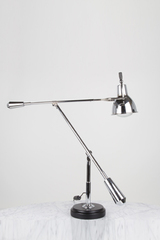 Large EB27 desk lamp chrome and wood base. Contract&More. Large EB27 desk lamp chrome and wood base. Contract&More.