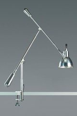Desk lamp on vise with double pendulum. Contract&More. 