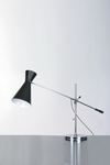 Stilnovo 1950 double black cone desk lamp. Contract&More. 