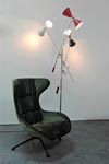 Large floor lamp Stilnovo three lights. Contract&More. 