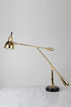 Grande lampe de bureau EB27 Design E. Buquet en laiton poli . Contract&More. 