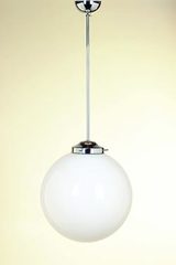 Large white retro ball pendant. Contract&More. Large white retro ball pendant. Contract&More.