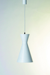 Stilnovo conical white pendant lamp, two lights. Contract&More. Stilnovo conical white pendant lamp, two lights. Contract&More.