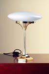Art-Deco table lamp in polished brass. Contract&More. 