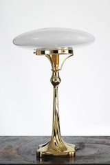 Art Nouveau table lamp in polished brass. Contract&More. 