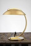 Bauhaus 1930 polished brass table lamp . Contract&More. 