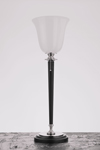 Tulip shape chromed art-deco table lamp  MAZDA. Contract&More. 