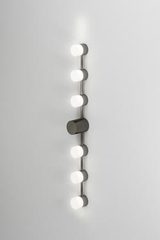 Backstage applique de salle de bain 6 lumières en graphite poli. CVL Luminaires. 