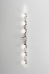 Backstage applique de salle de bain 6 lumières en nickel poli. CVL Luminaires. 