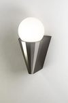 Black glossy bathroom wall lamp Cornet. CVL Luminaires. 