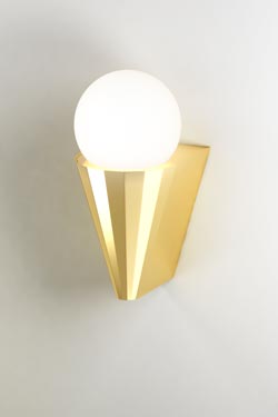 Cornet Bathroom wall lamp like an ice cream cone. CVL Luminaires. 