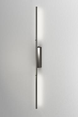 IP Link bathroom wall lamp black graphite polished finish 96 cm. CVL Luminaires. 