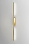 IP Link bathroom wall lamp in polished brass 96 cm. CVL Luminaires. 