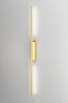 IP Link bathroom wall lamp in satin brass 96 cm. CVL Luminaires. 