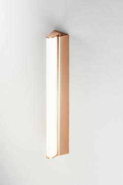 IP Metrop bathroom wall lamp in satined copper 32.5 cm. CVL Luminaires. 