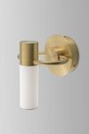 IP Storm bathroom wall light in satin brass. CVL Luminaires. 