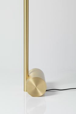 Floor lamp Calée XS, satin brass. CVL Luminaires. 
