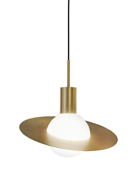 Petite suspension design très originale, Saturne. CVL Luminaires. 