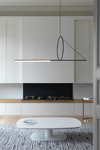 Ultra-design pendant, hanging circle, satin graphite finish. CVL Luminaires. 