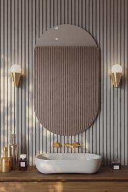 Cornet Bathroom wall lamp like an ice cream cone. CVL Luminaires. 