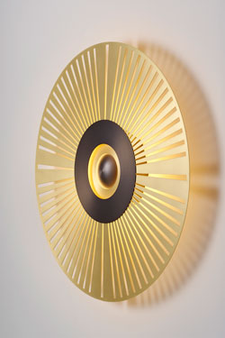 Atmos Éclat gold Art Deco sconce. CVL Luminaires. 