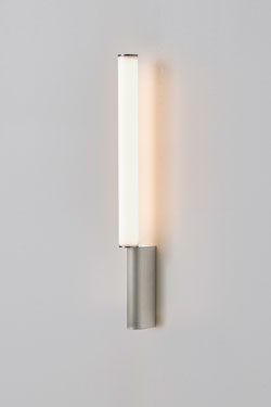 Signal 445 neon wall light satin nickel finish. CVL Luminaires. 