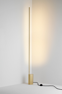 LINK ultra-design floor lamp, hexagonal base and LED lighting. CVL Luminaires. 