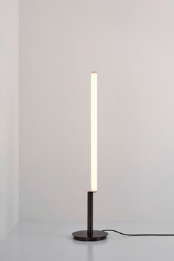 Signal Solo 115 floor lamp in black  graphite brass. CVL Luminaires. 