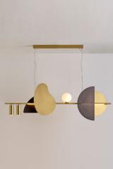Nacho grande suspension inspiration etnique avec boule de verre opale. CVL Luminaires. Nacho grande suspension inspiration etnique avec boule de verre opale. CVL Luminaires.